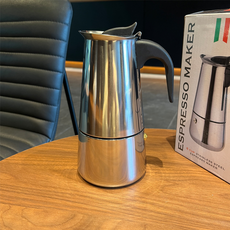 Induction Cooker - Cafetière Moka en acier inoxydable 2/4/6/9