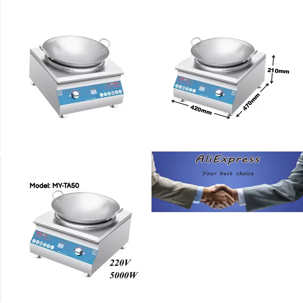Induction Cooker - Cuisinière à induction commerciale concave haute